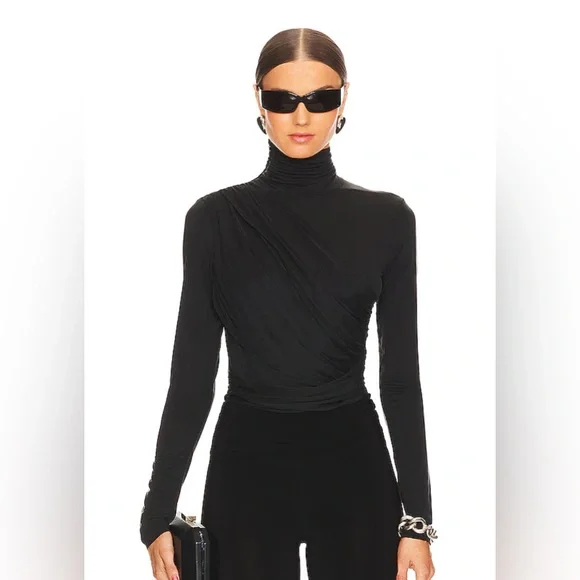 MISSGUIDED BLACK TURTLENECK BODYSUIT - Picture 2 of 7